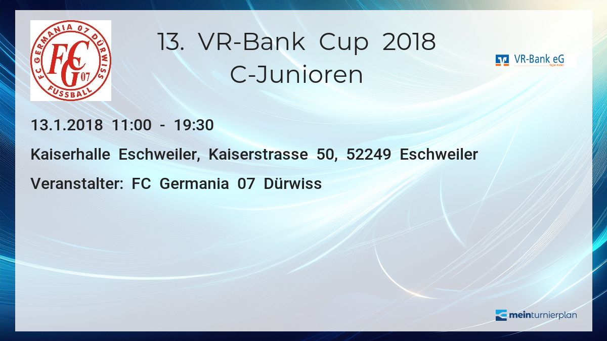 13 Vr Bank Cup 2018 C Junioren Meinturnierplan De