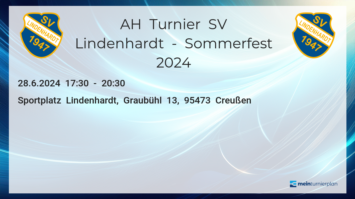 AH Turnier SV Lindenhardt - Sommerfest 2024 &ndash; MeinTurnierplan.de - 1