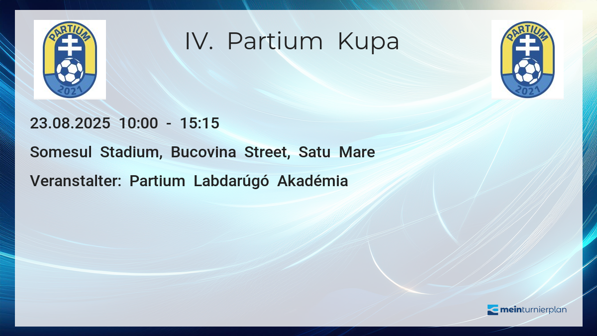 IV. Partium Kupa – MeinTurnierplan.de